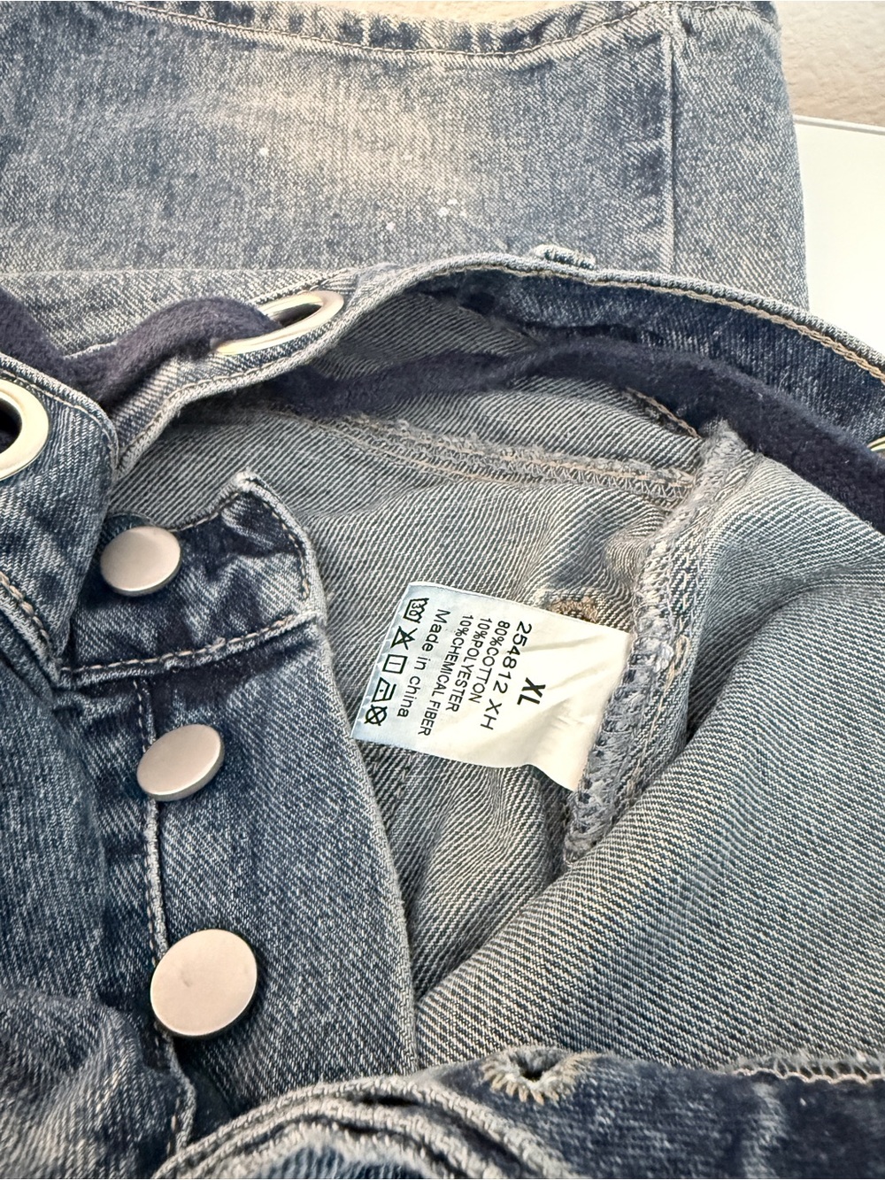 Flamingals Paint Splatter Grommet Wide Leg Cargo Jeans Size XL - Picture 2 of 8